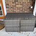 NEW Wicker Rattan Storage Box with Steel Frame and Lid