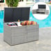 NEW Wicker Rattan Storage Box with Steel Frame and Lid