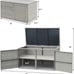 NEW Wicker Rattan Storage Box with Steel Frame and Lid