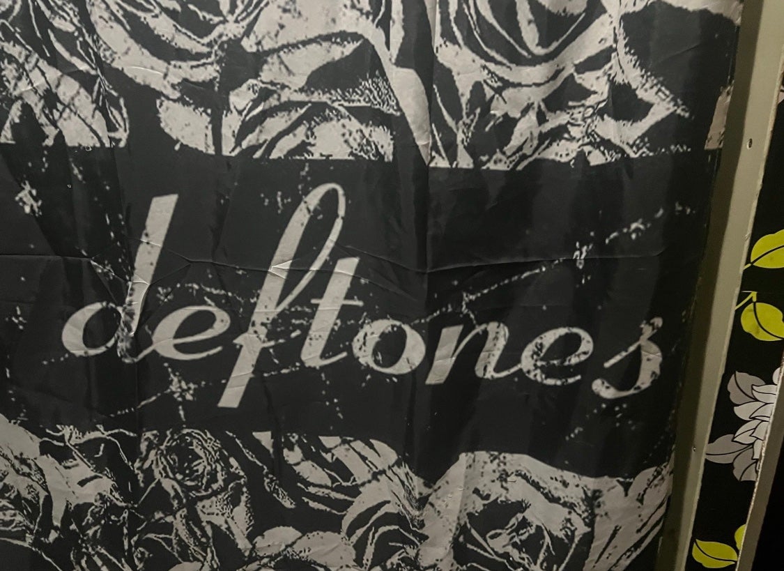 Deftones Custom Made Shower Curtain Black and White