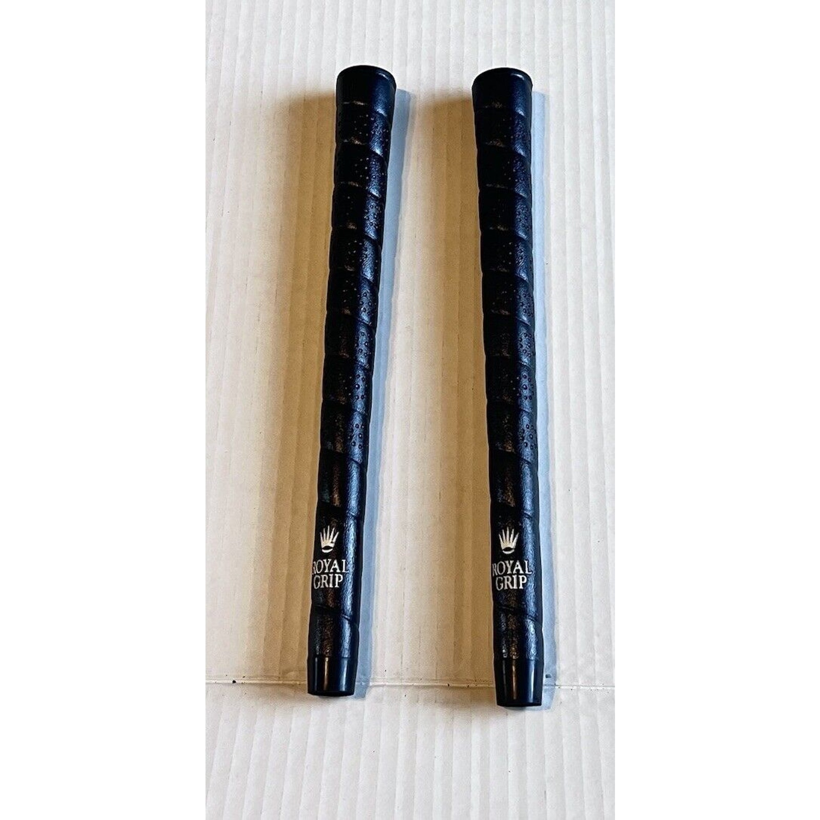 NOS Set of 2 Danny Edwards Perf Wrap Oversize Royal Grip Black Vintage
