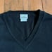 Mens Lacoste V Neck Pullover Sweater Black 100% Cotton sz 6 (XL)