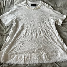 simone rocha lace trim tee