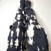 Tie Dye Knee Socks Navy Blue Sweatshirt Leg Warmers Thigh Highs Fleece Leggings