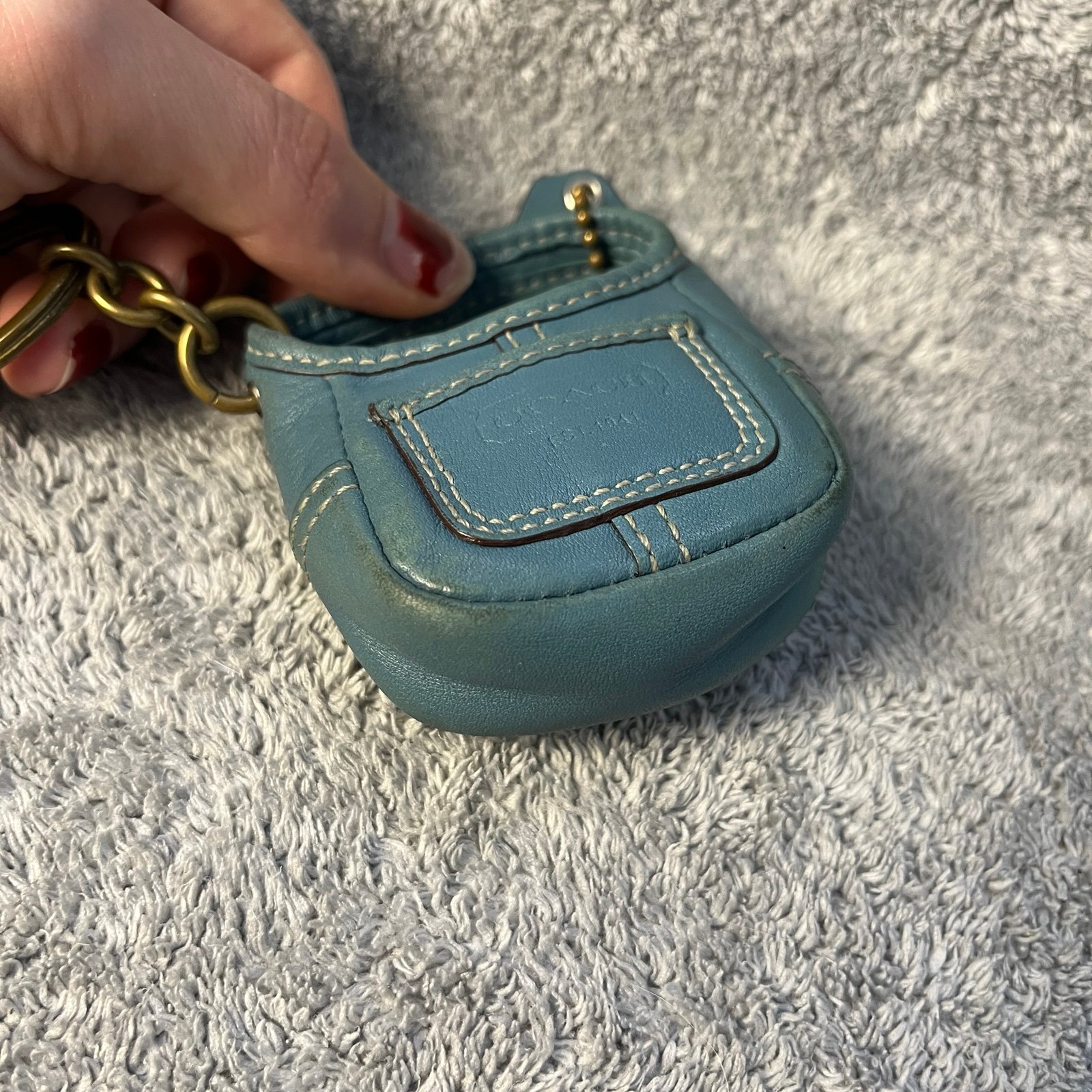 Vintage coach mini ergo key fob keychain purse charm Keychain