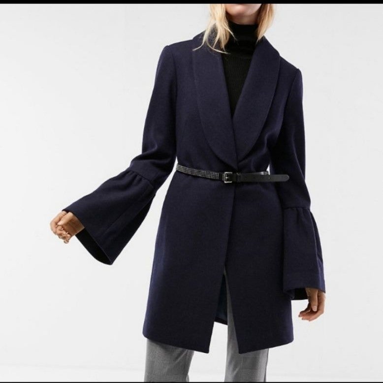 Blazer bell sleeve outdoor coat