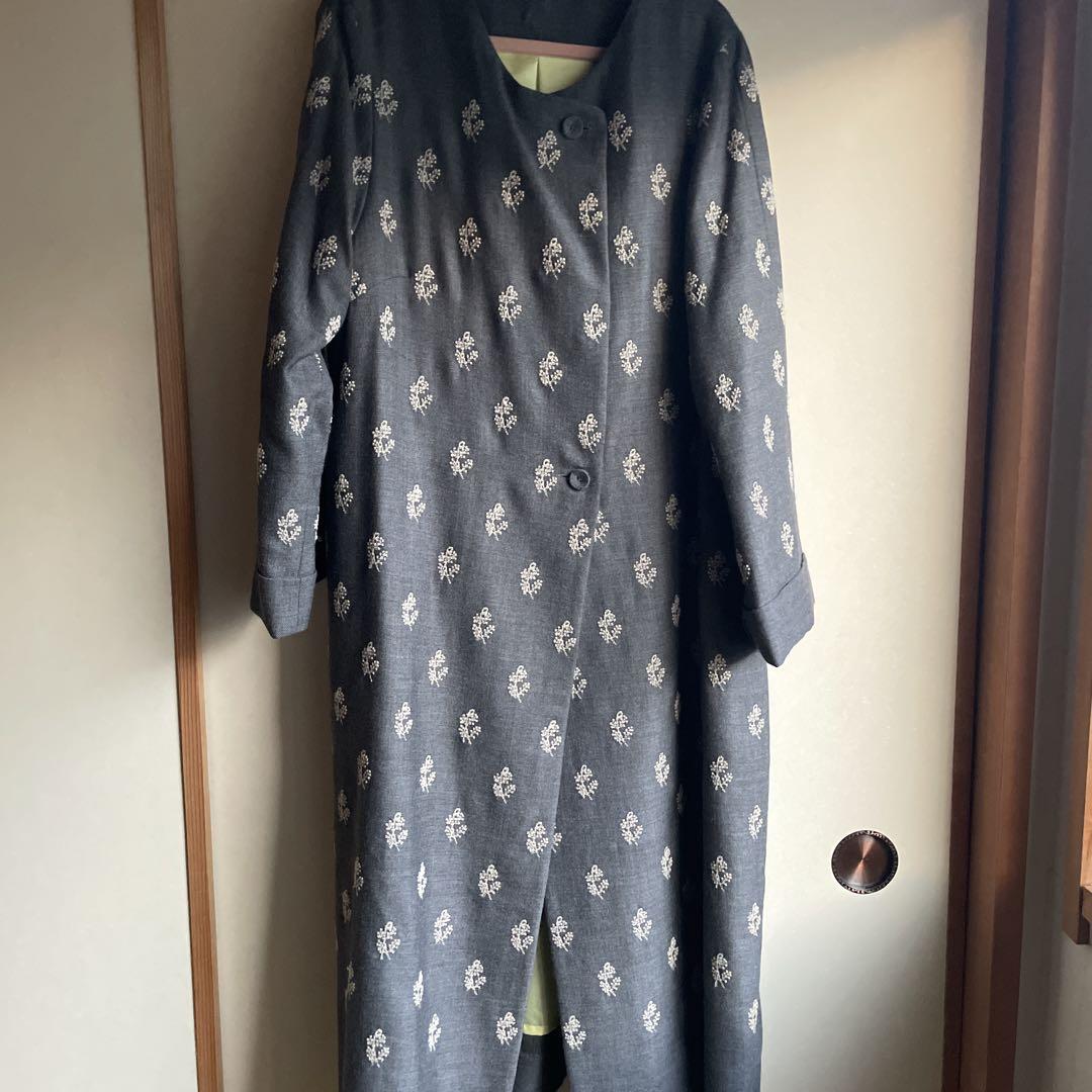 MIYACO Full Embroidery Light Long Coat