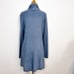 Eileen Fisher Womens Turtleneck Sweater Size M Blue Merino Wool Blend Ethical