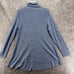 Eileen Fisher Womens Turtleneck Sweater Size M Blue Merino Wool Blend Ethical