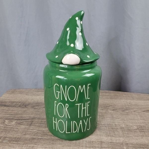 Rae Dunn Artisan Collection Gnome For The Holidays Canister