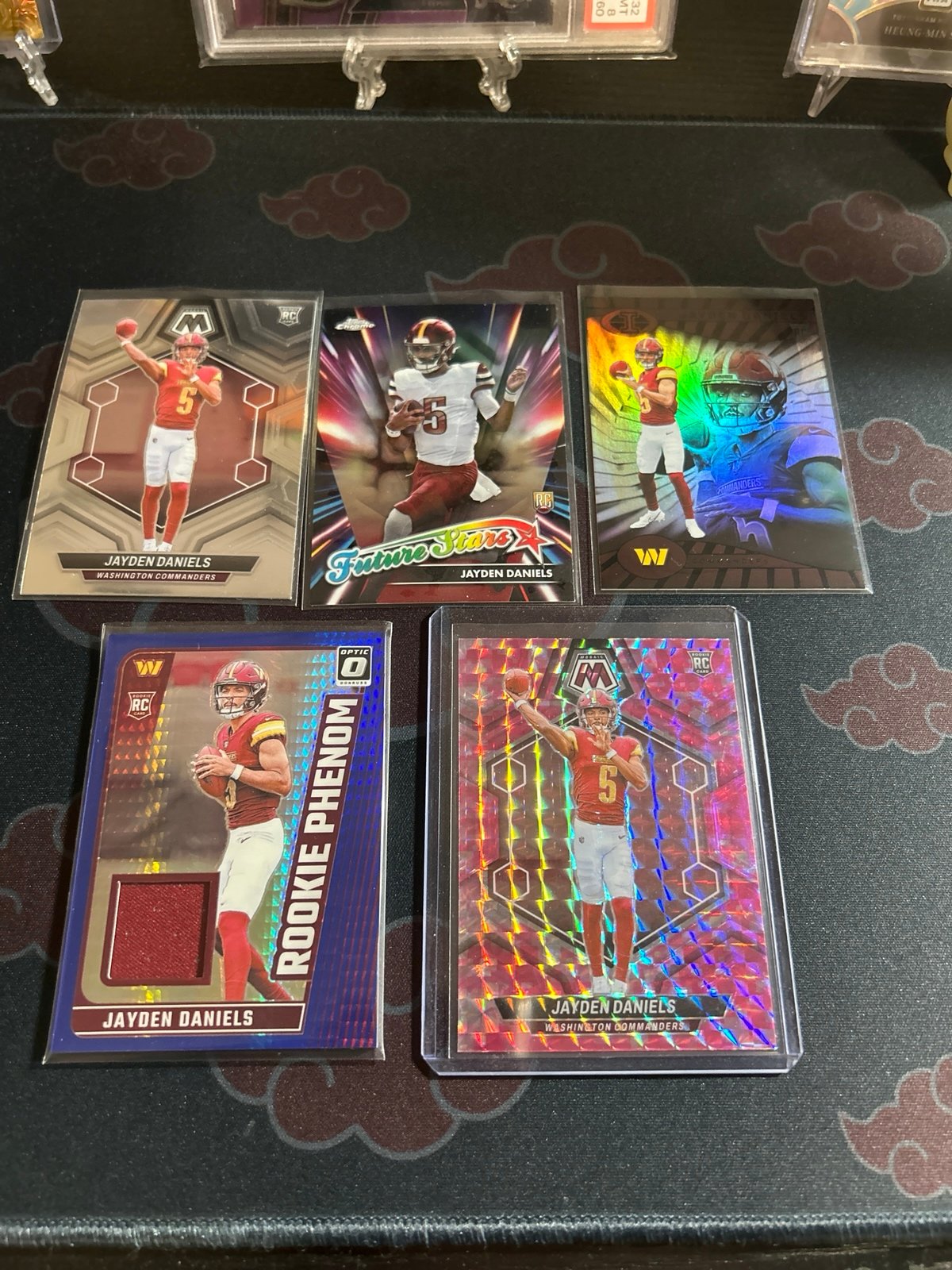 Jayden Daniels rookie lot x5