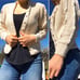 Hand-Knit Chunky Button Up Cardigan