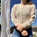 Hand-Knit Chunky Button Up Cardigan