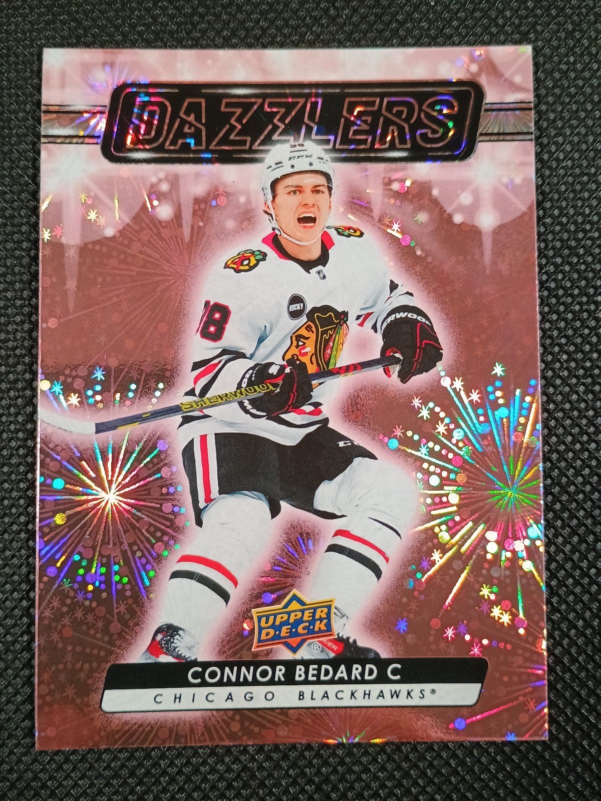 2023-24 Upper Deck Series 2 Connor Bedard Pink Dazzlers #DZ79
