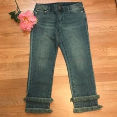Michael Kors Raw Cropped Jeans Sz 4(Z25)