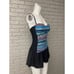 Tropical Escape Stripe Ruched Front One Piece Swimsuit Size 8
