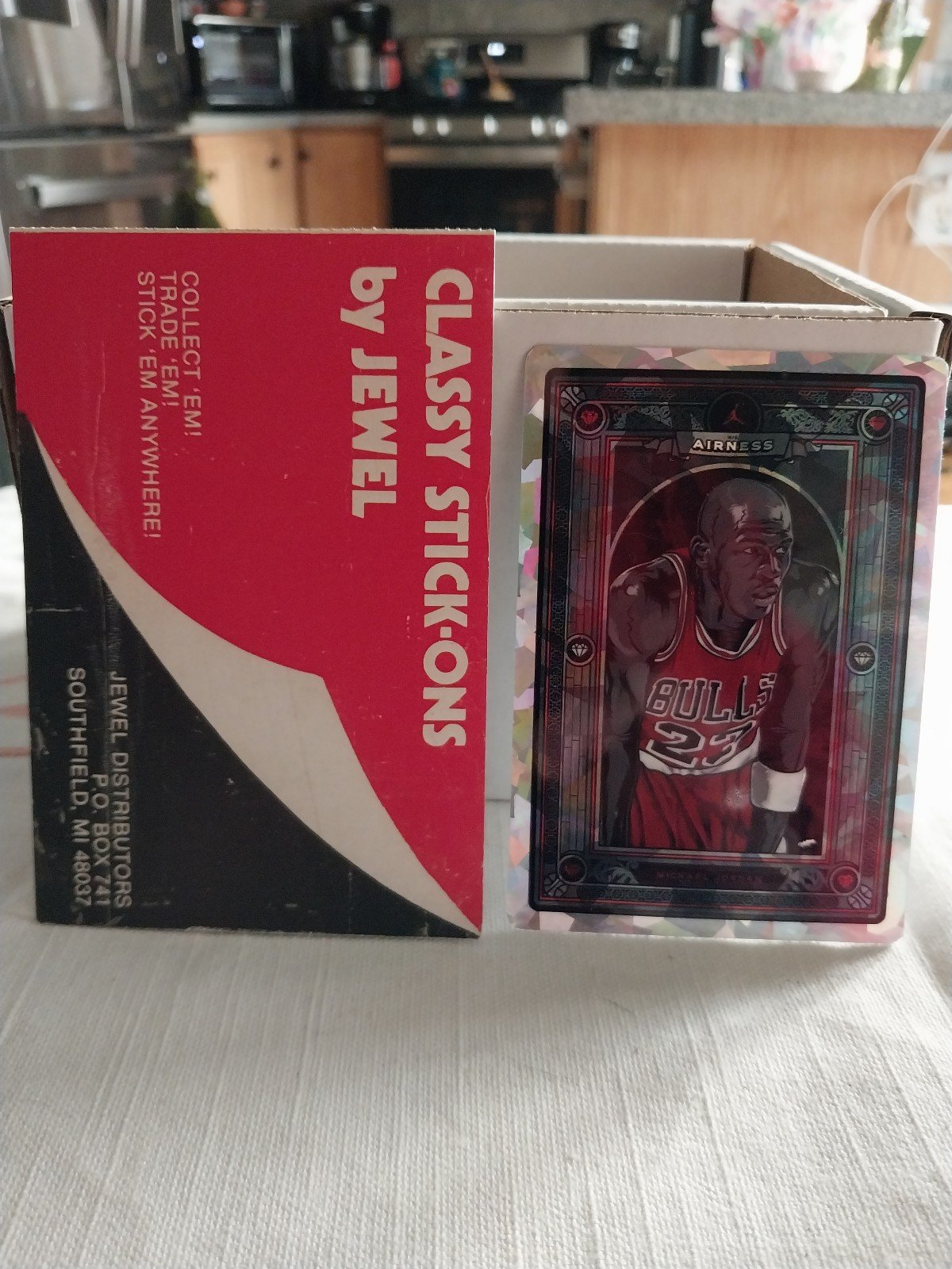 Michael Jordan jewel decal w/Authentic Holder rare set