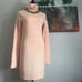 Pastel Pink Turtleneck Sweater Dress sz Medium