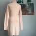 Pastel Pink Turtleneck Sweater Dress sz Medium
