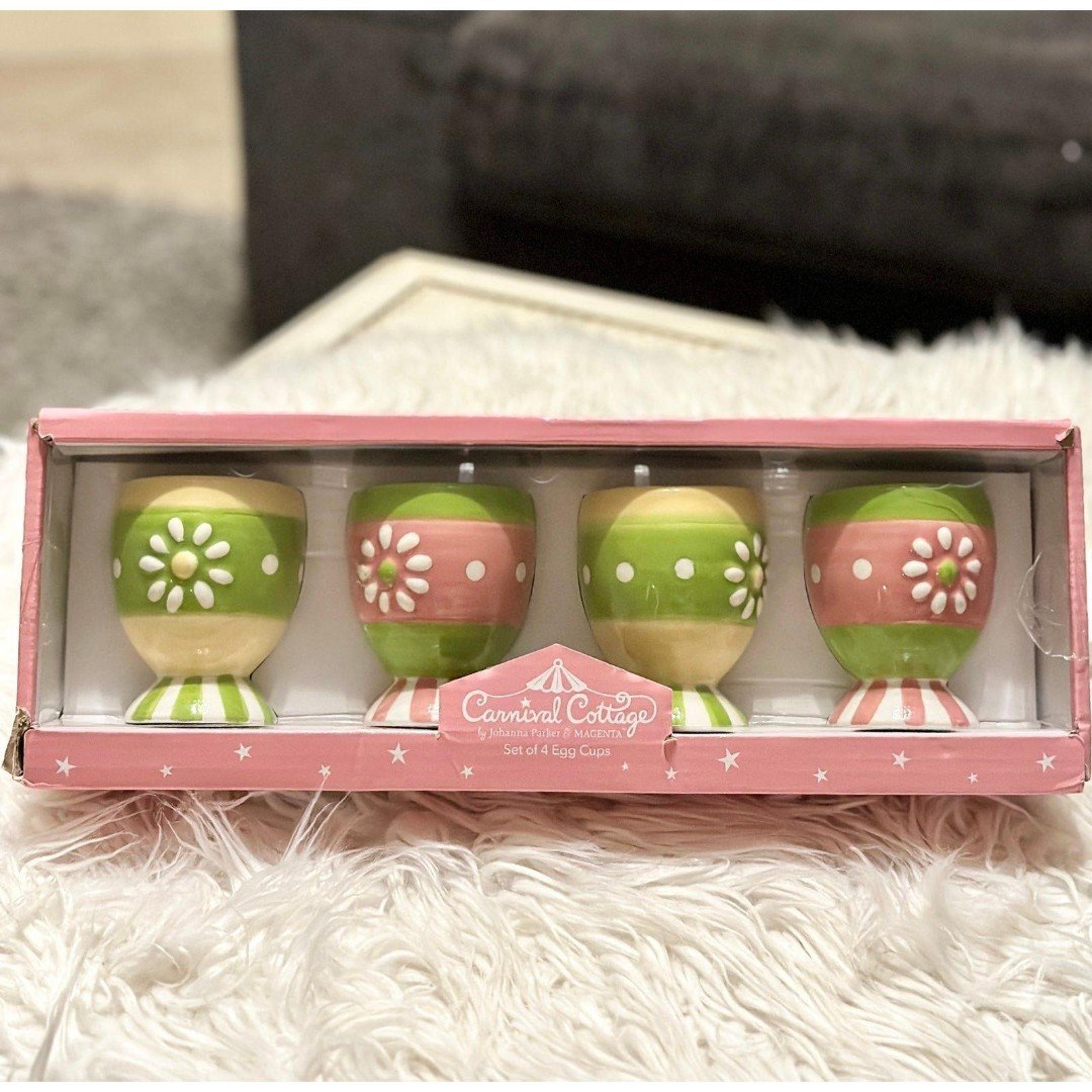Johanna Parker Carnival Cottage Pastel Easter Egg Cups
