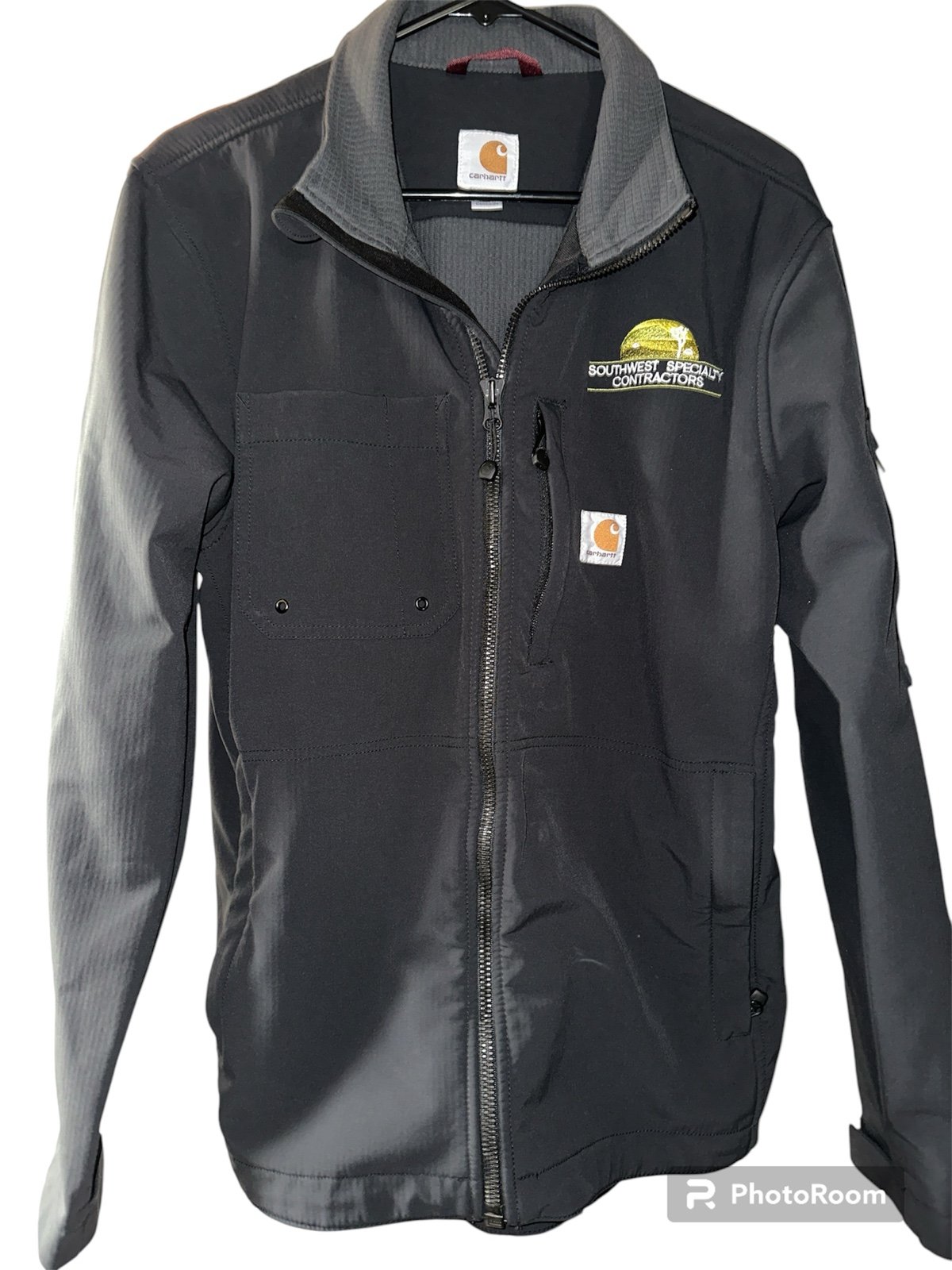 Carhartt Crowley Jacket Heavyweight Soft Shell Fleece Lined Rain Defender Medium