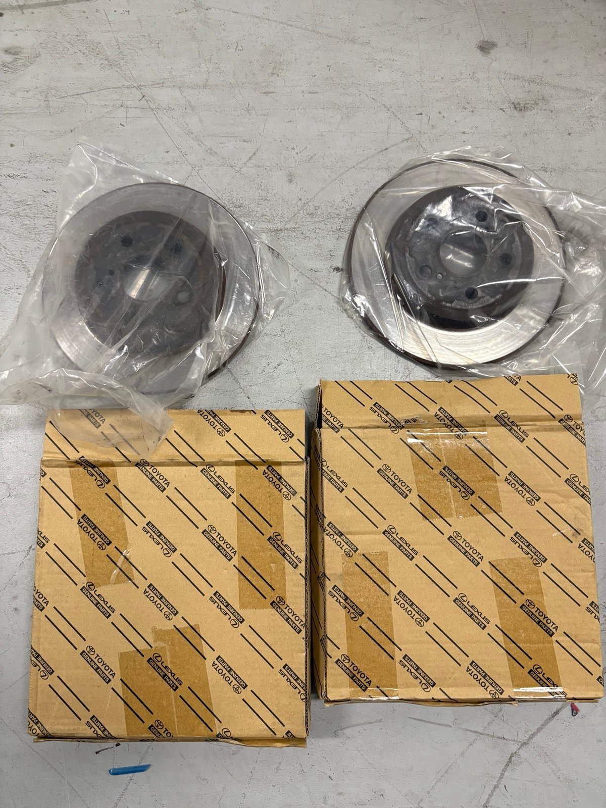 OEM USED Rear Disc Brake Rotors 2019 - 2023 Toyota Corolla They have been used