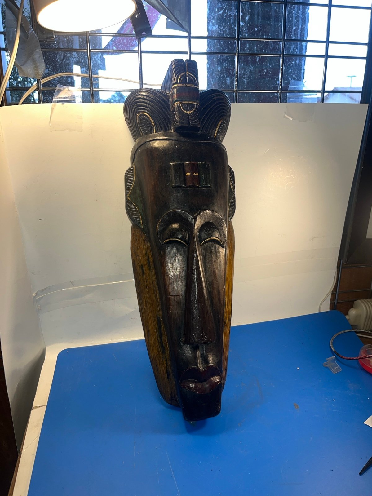 Vintage Handcrafted West African Mask - 6411