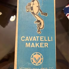 Cavatelli Pasta Maker No. 50 Vitantonio Metal with Hand Crank