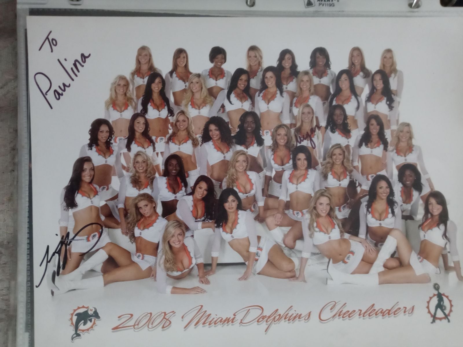 Miami Dolphins cheerleaders signed autog