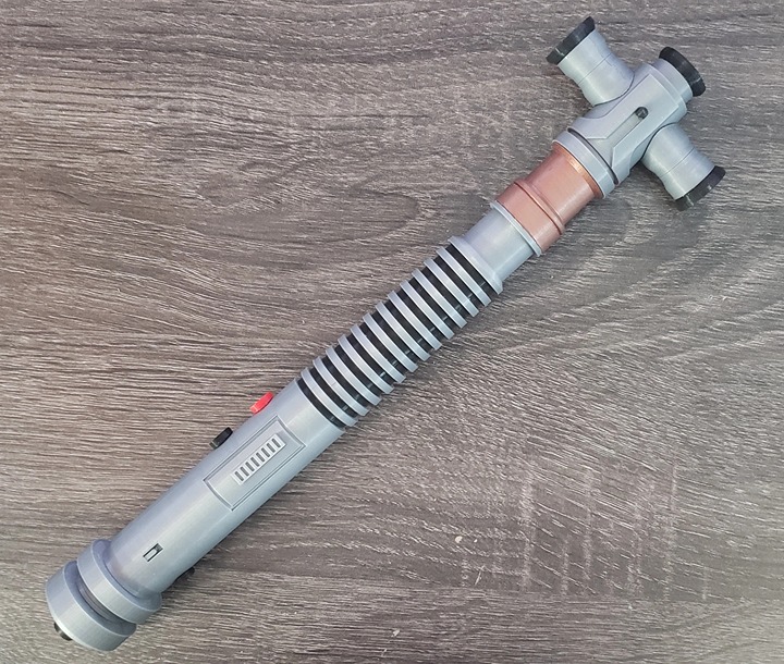 Ezra Bridger Crossguard Lightsaber DIY Kit 3D Printed