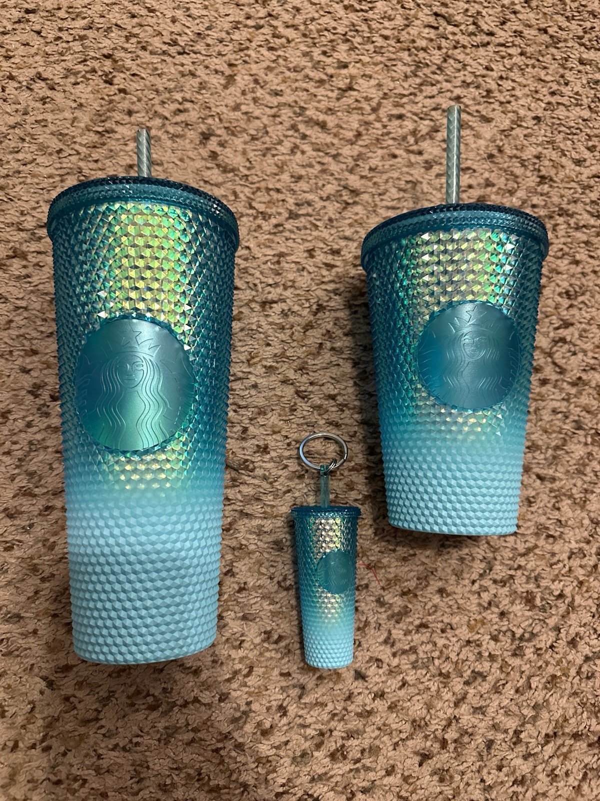 Starbucks Winter Blue studded Tumbler Bundle!