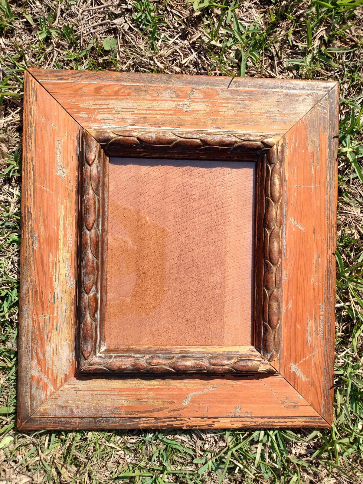 Vintage Looking Wooden Picture Frame Old Wood Plexiglass