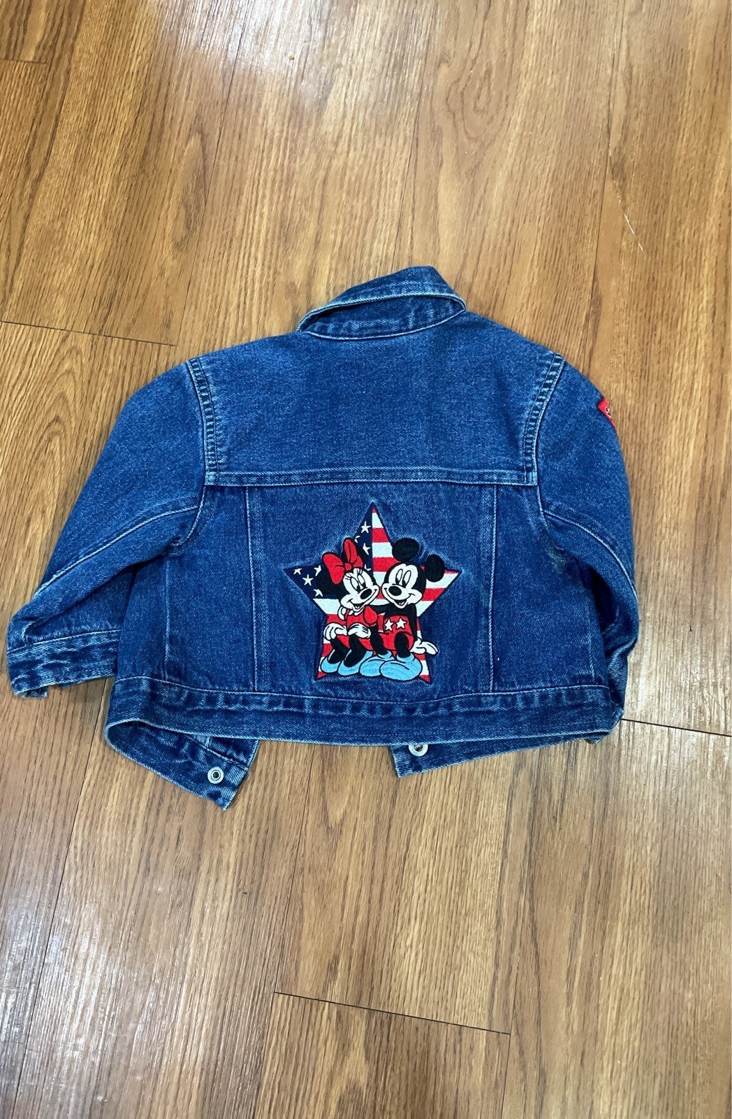 Disney vintage american flag girls Jean Jacket