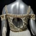 NWT~565~ANGELA & ALISON~SZ 4~IVORY GOLD BEADED COLD SHOULDER PROM DRESS GOWN