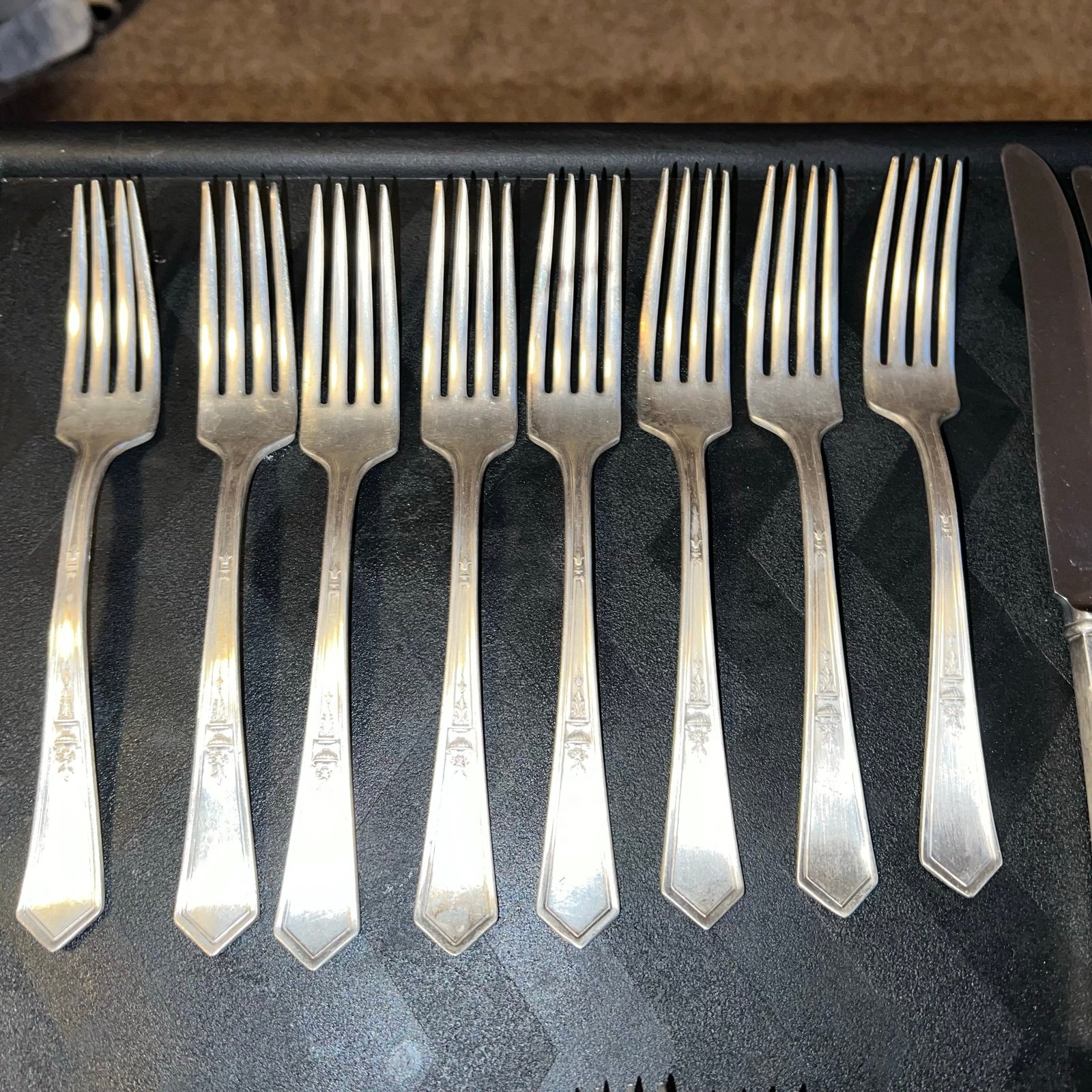 WM ROGERS Flatware Silverplate flatware set