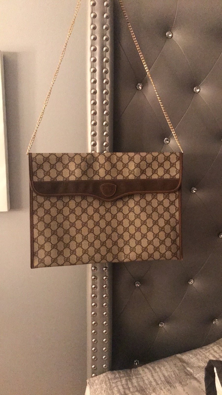 Vintage Gucci GG monogram portfolio