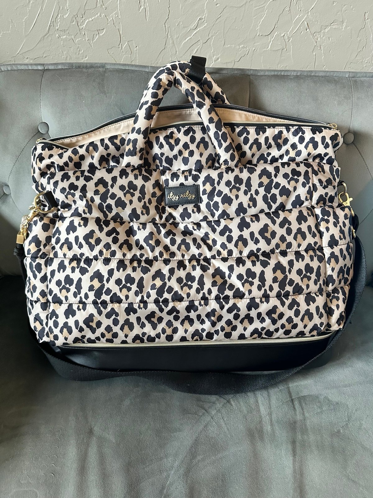 Itzy Ritzy Leopard Dream Weekender Travel Bag