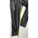 Vintage Womens 12 Black Leather Pleated High Rise Pants