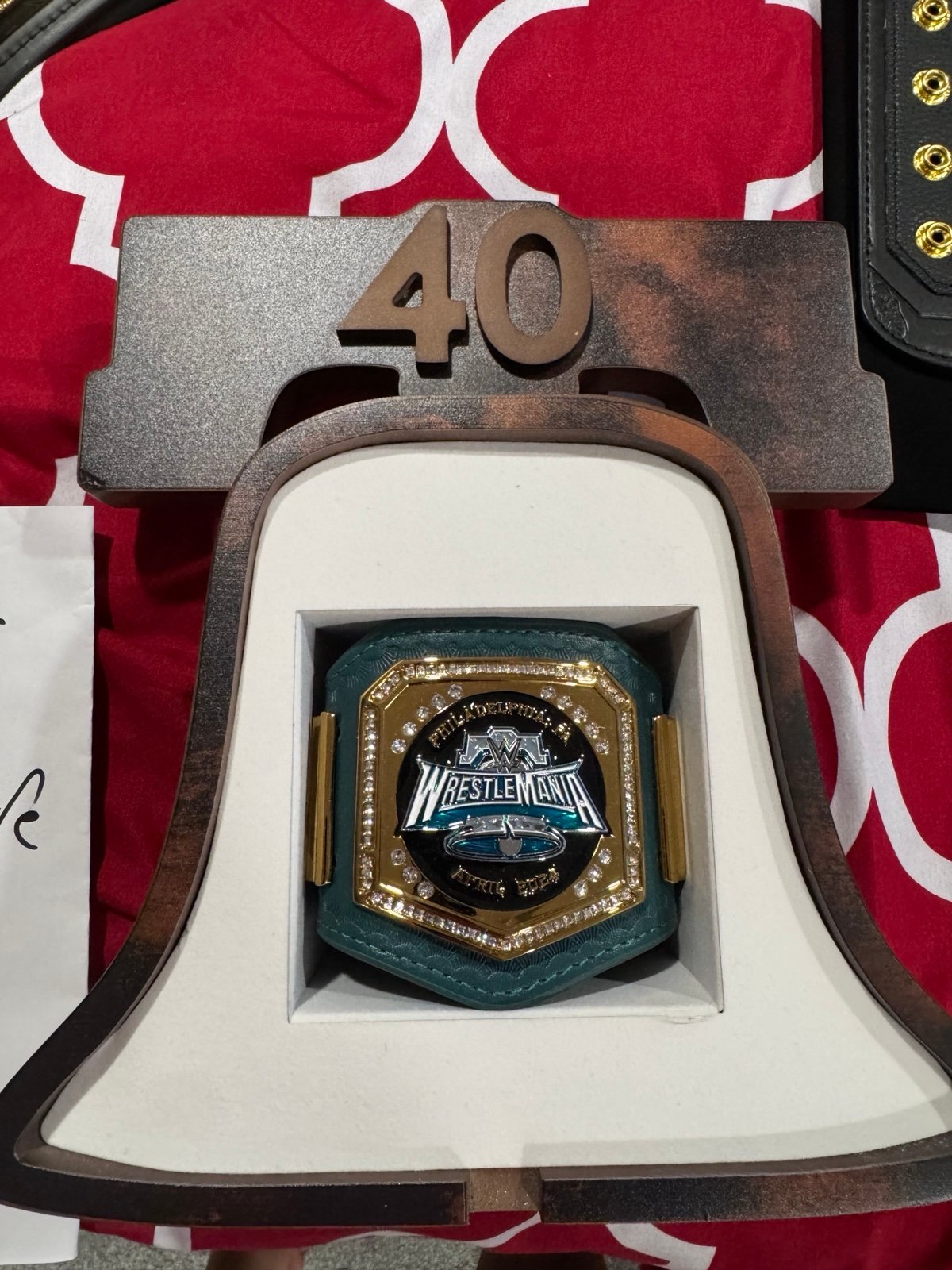 WWE Wrestlemania 40 Mini Belt Title