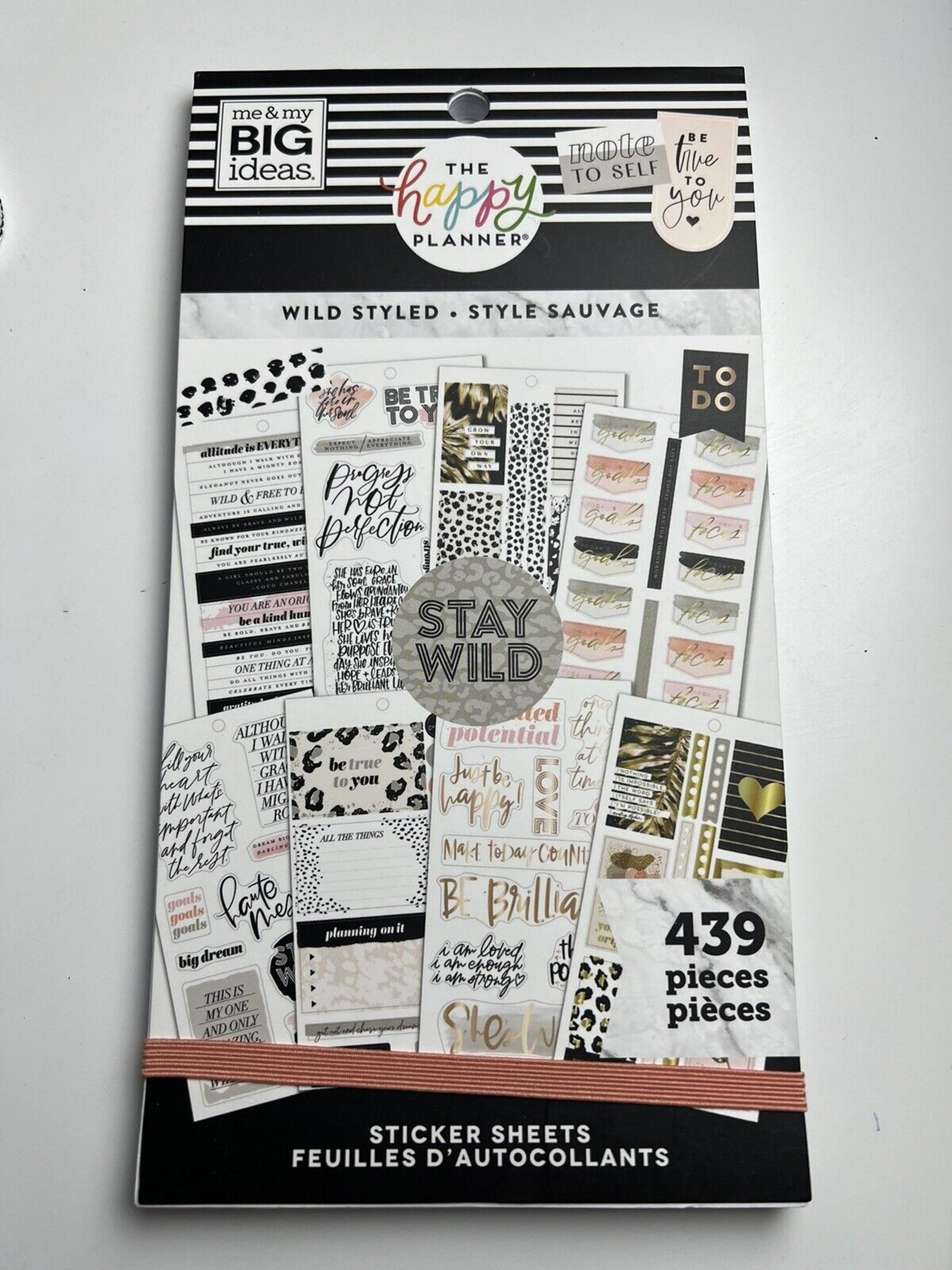 Me & My Big Ideas The Happy Planner WILD STYLED Sticker Book