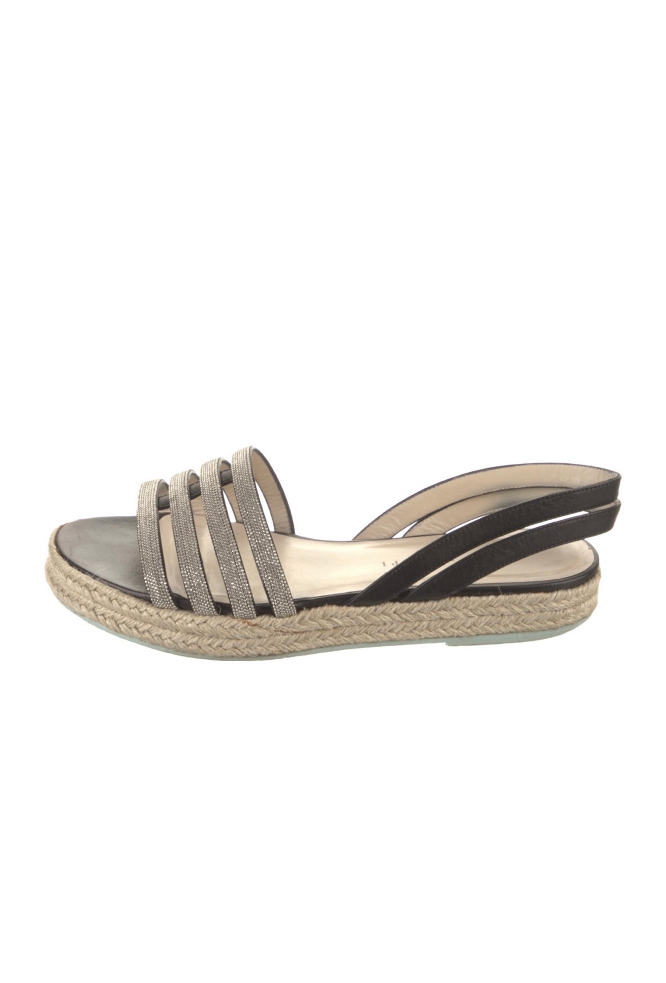Fabiana Filippi Monili Pattern Espadrilles Wedges Sz 37