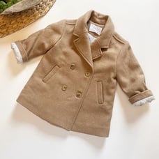 • Zara Camel Winter Pea Coat •