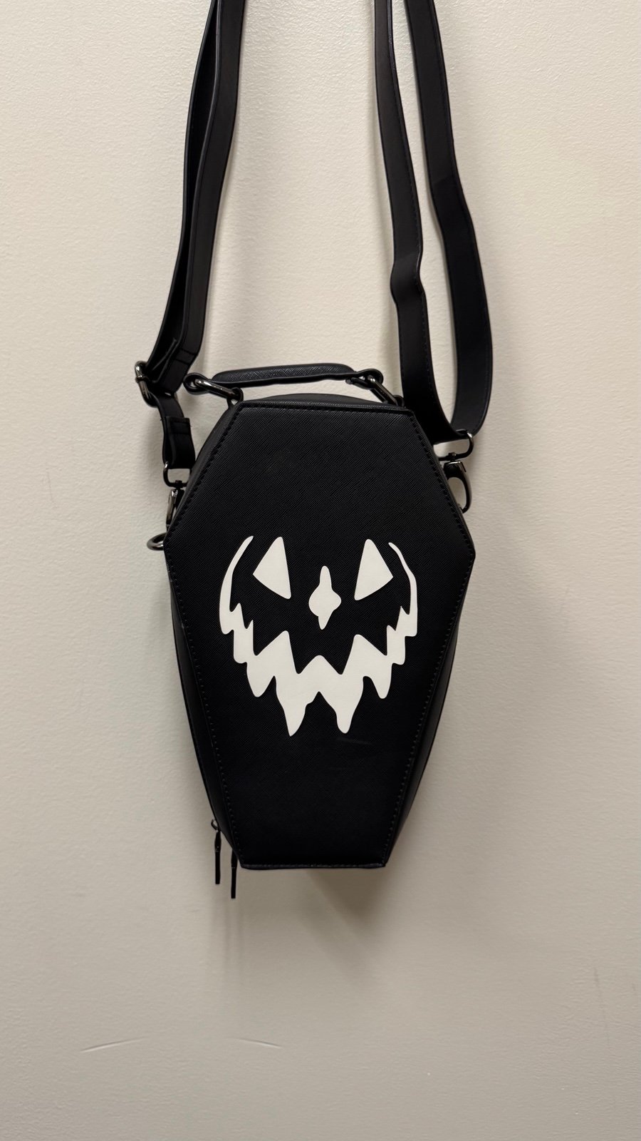 Backstitch Bruja & Lively Ghosts Black Coffin Bag