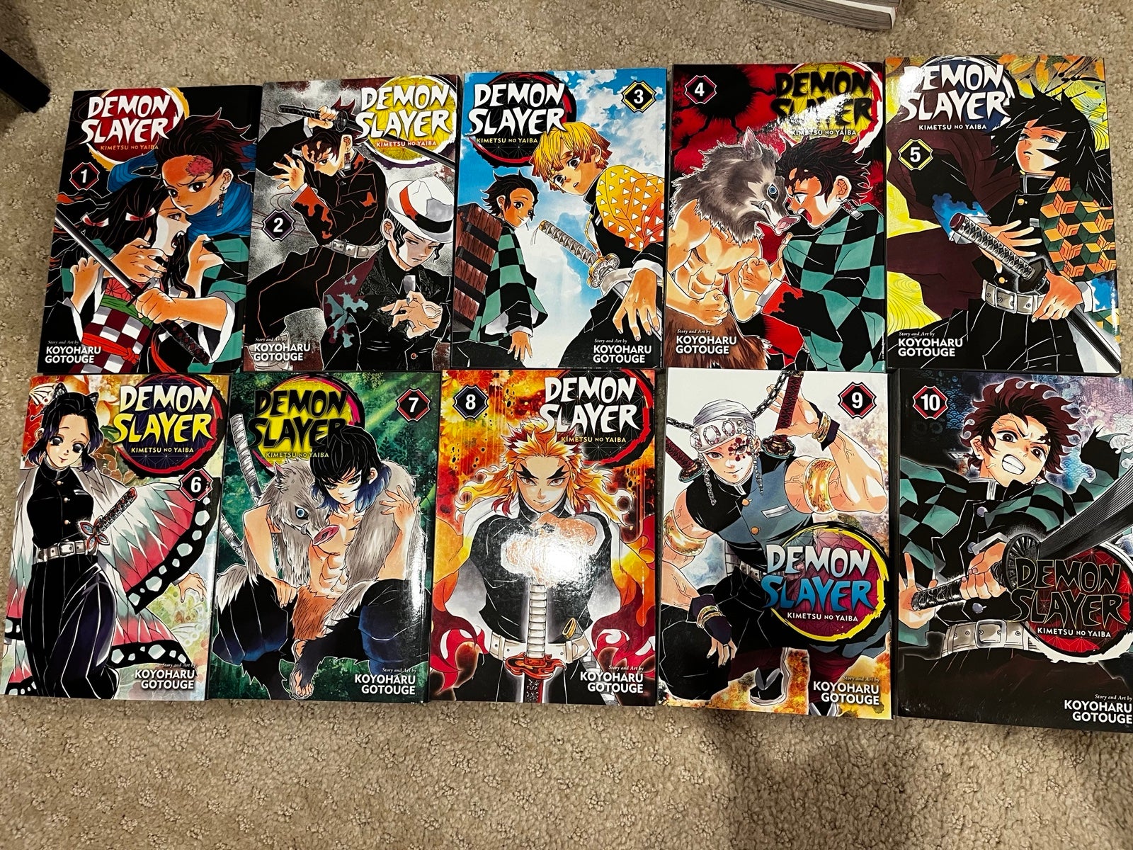 Demon Slayer Manga Volumes: 1-10