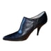 y2k Kenneth Cole New York Black Leather Ankle Booties Womens Size 10
