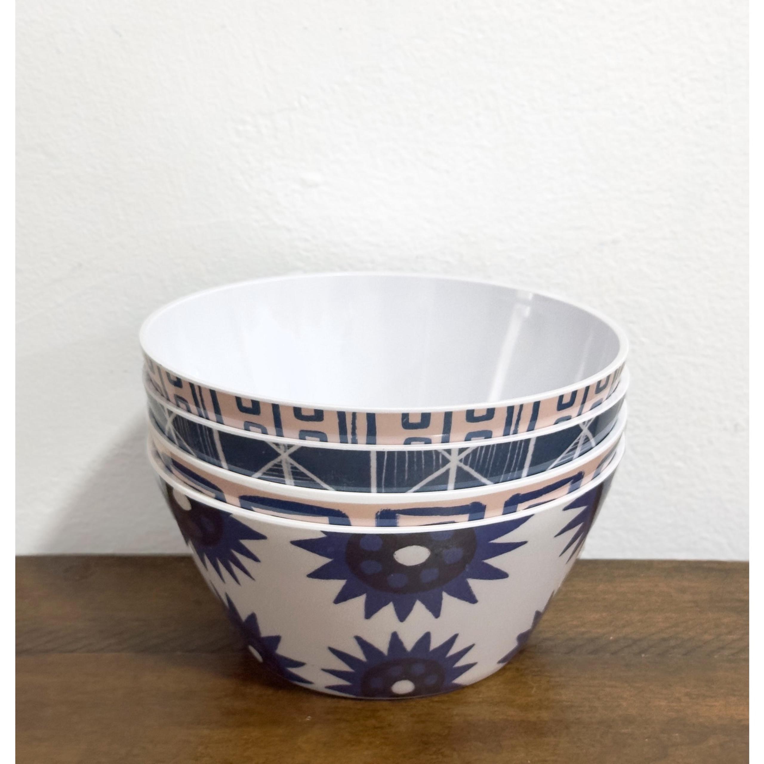 NEW: Godinger - Grecian Patterned, 6" Melamine Bowls - set of 4