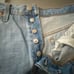 Levi’s 501 High-Rise Cut Off Fray Hem Denim Jean Button Tab Shorts Size 29”