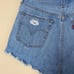 Levi’s 501 High-Rise Cut Off Fray Hem Denim Jean Button Tab Shorts Size 29”