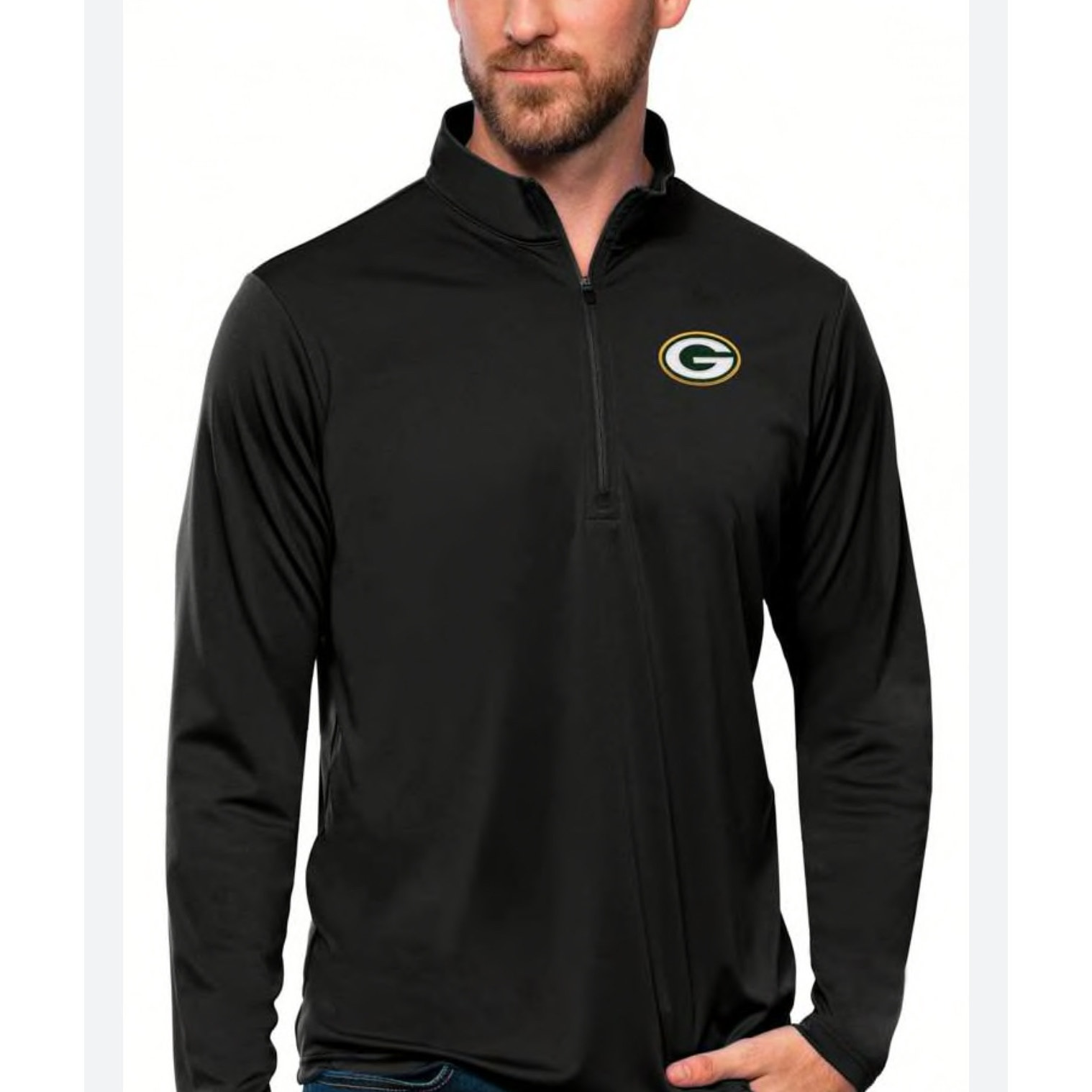 NFL Greenbay Packers half zip-up fleece warm-up Men’s Size XL