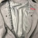 Saks Fifth Avenue Men's Size XXL/TTG Bomber Jacket Gray w/ Black Trim Zip Close
